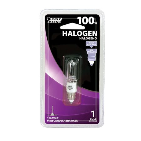 FEIT ELECTRIC 100 W T4 Decorative Halogen Bulb 1600 lm Warm White BPQ100/CL/MC/RP